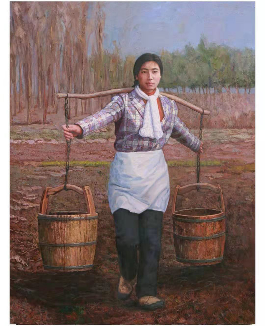 北京-油画“勤劳的军嫂韩素云”.jpg